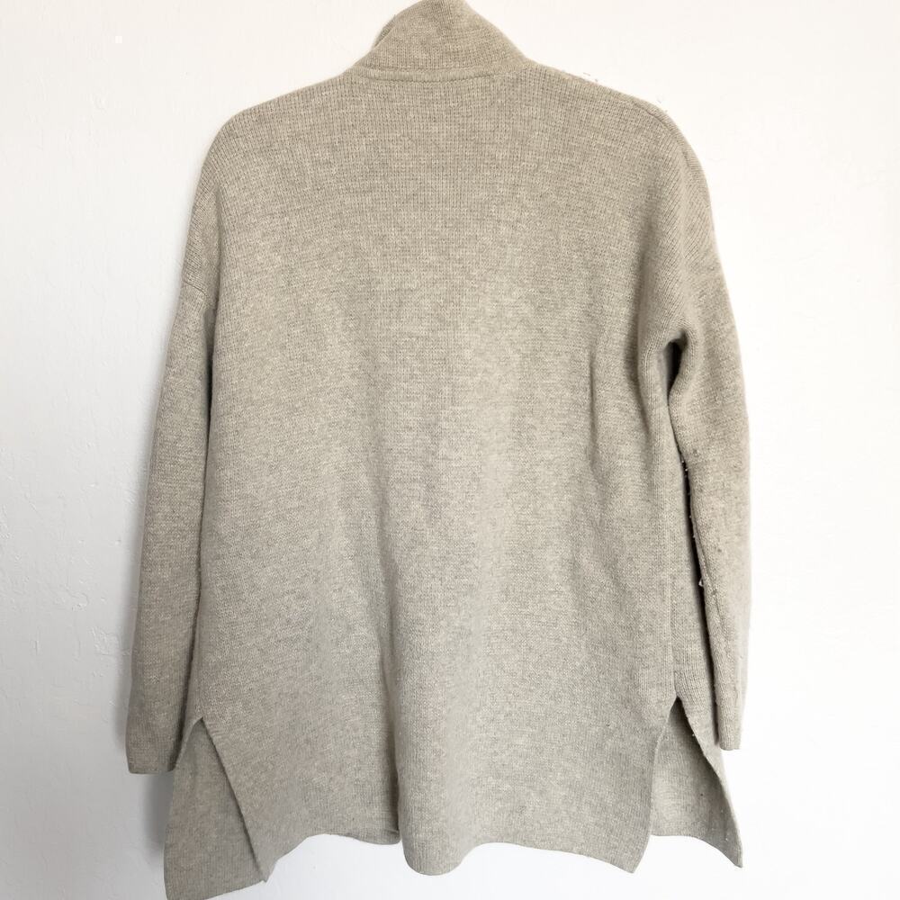 MADEWELL Spencer Knit Cardigan Wool Sweater Coatigan XS Light Gray - Picture 5 of 5